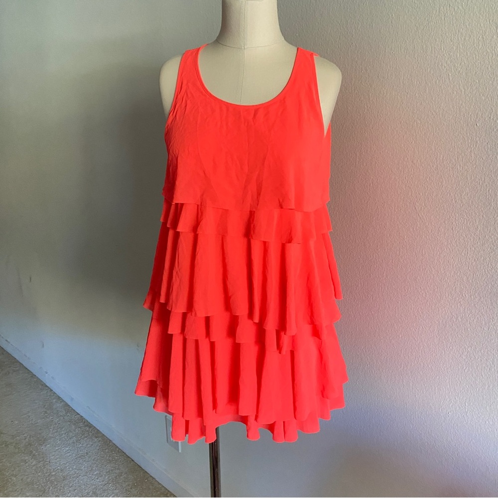 h&m neon pink dress
